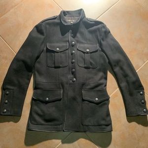 Kenneth Cole Jon Bon Jovi Ltd Ed Military Coat BLK